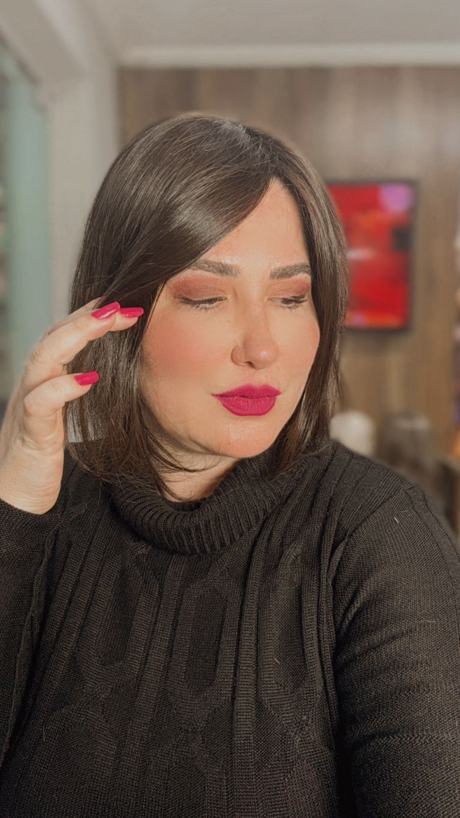 Modelo Gijón — Médio liso com franja em castanho. Discreto e atemporal.